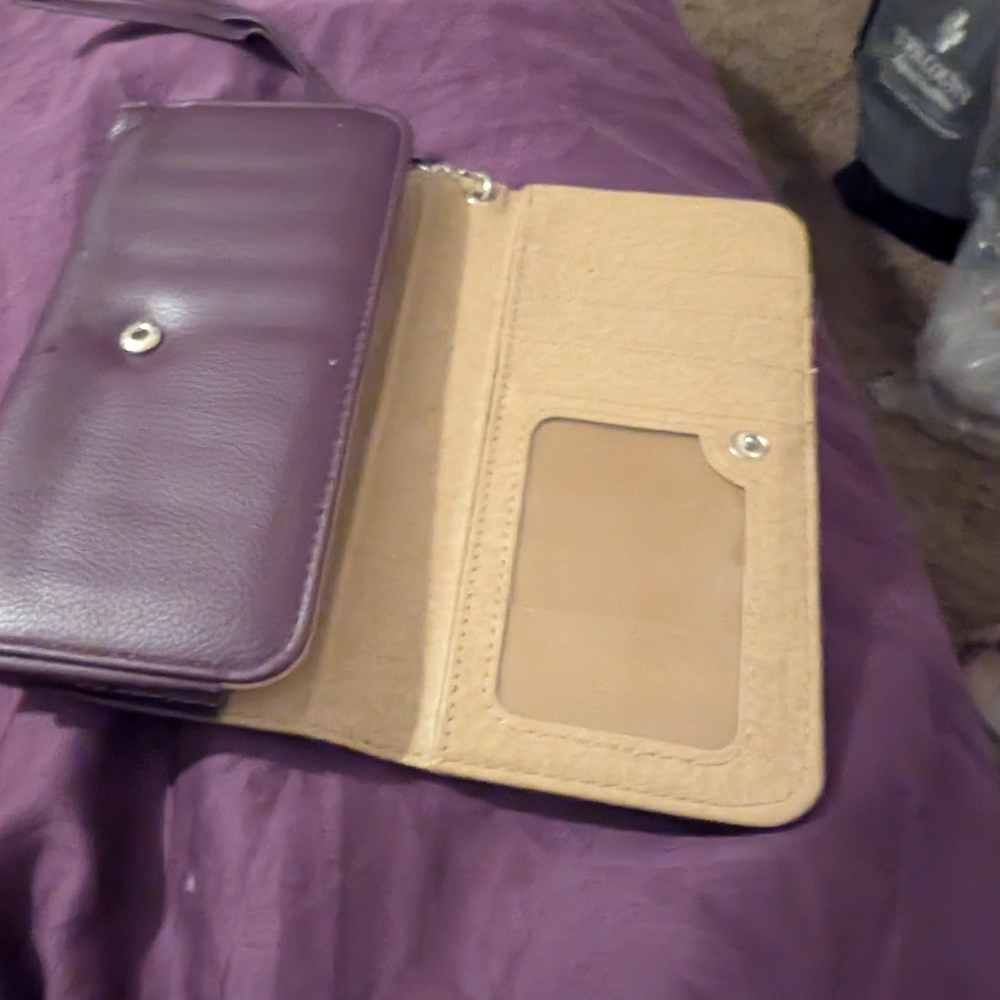Purple and Tan Wallet